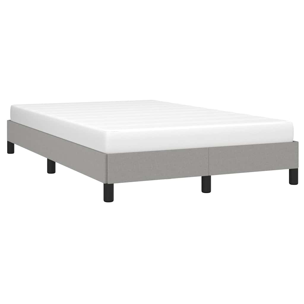 Giroletto senza Materasso Grigio Chiaro 120x190 cm in Tessuto