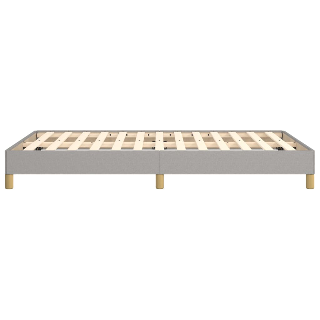 Giroletto senza Materasso Grigio Chiaro 120x190 cm in Tessuto