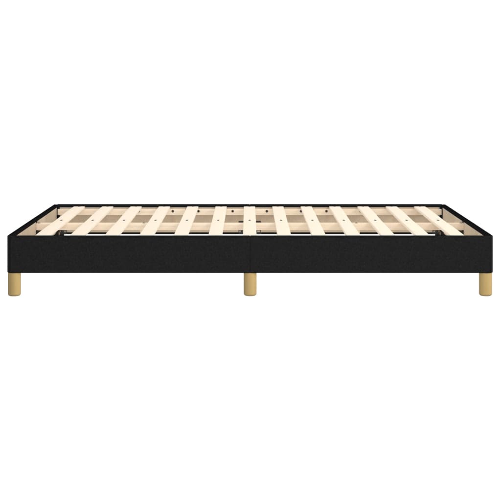 Giroletto senza Materasso Nero 120x190 cm in Tessuto
