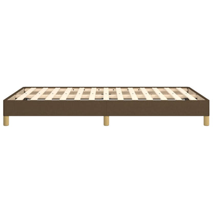 Giroletto senza Materasso Marrone Scuro 80x200 cm in Tessuto