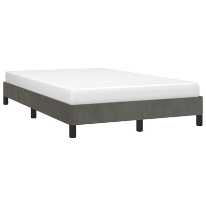 Giroletto senza Materasso Grigio Scuro 120x190 cm Velluto
