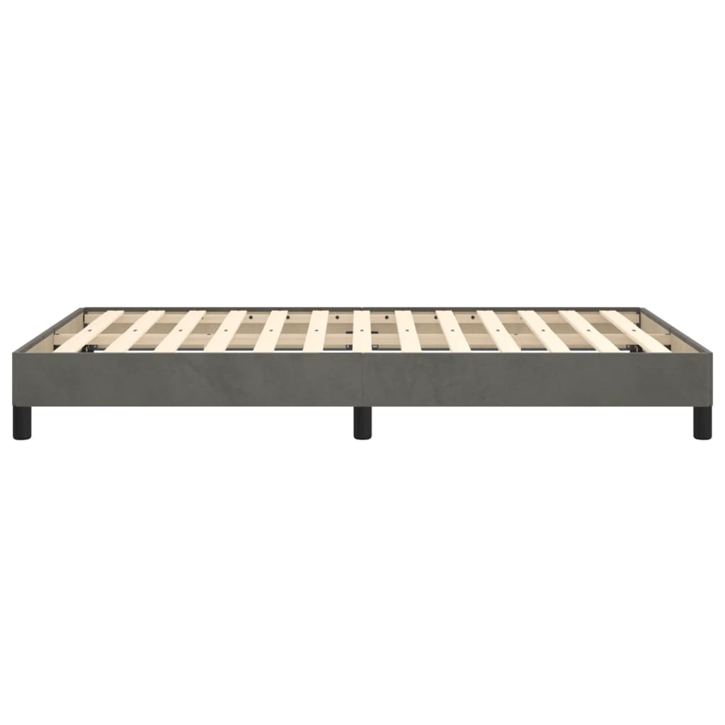 Giroletto senza Materasso Grigio Scuro 120x190 cm Velluto