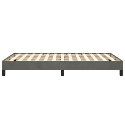 Giroletto senza Materasso Grigio Scuro 120x190 cm Velluto