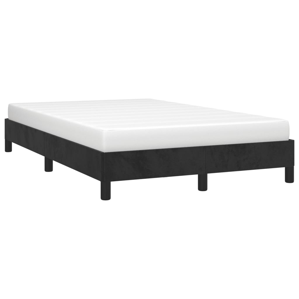 Giroletto senza Materasso Nero 120x190 cm Velluto