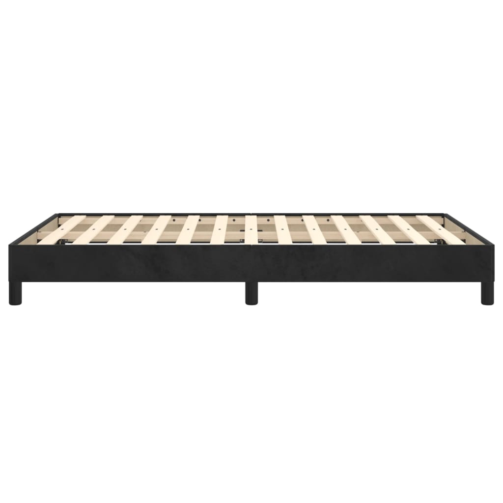 Giroletto senza Materasso Nero 120x190 cm Velluto