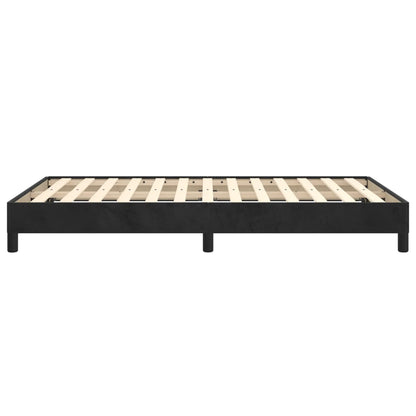 Giroletto senza Materasso Nero 120x190 cm Velluto