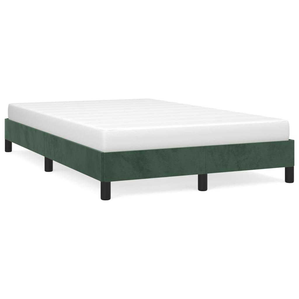 Giroletto senza Materasso Verde Scuro 120x190 cm Velluto - homemem39