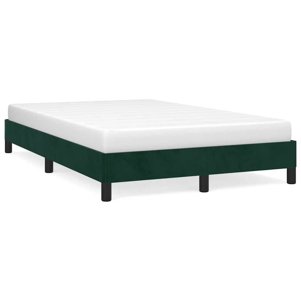 Giroletto senza Materasso Verde Scuro 120x190 cm Velluto