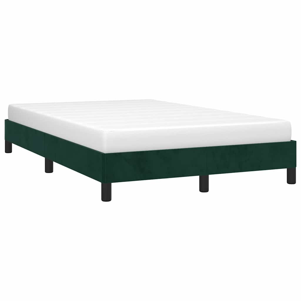 Giroletto senza Materasso Verde Scuro 120x190 cm Velluto