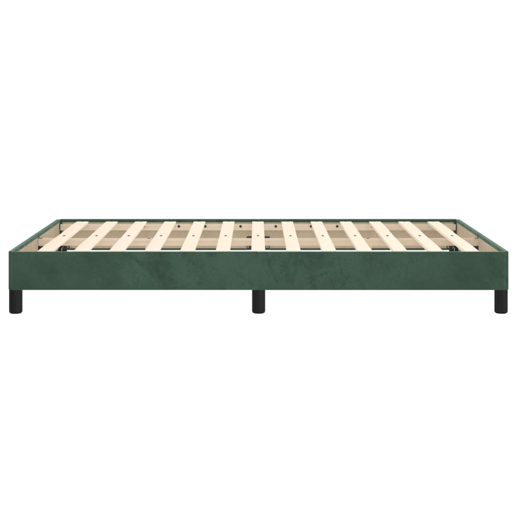 Giroletto senza Materasso Verde Scuro 120x190 cm Velluto - homemem39