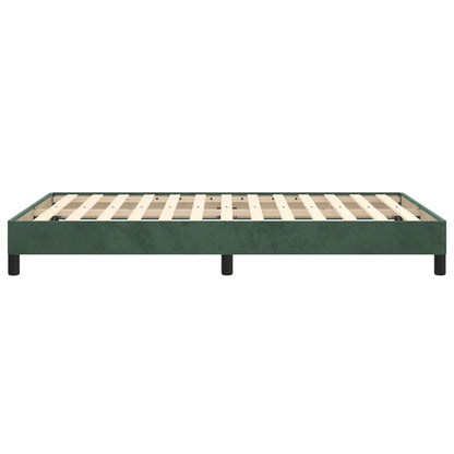 Giroletto senza Materasso Verde Scuro 120x190 cm Velluto - homemem39