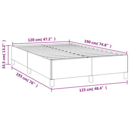 Giroletto senza Materasso Tortora 120x190 cm Tessuto | homemem39