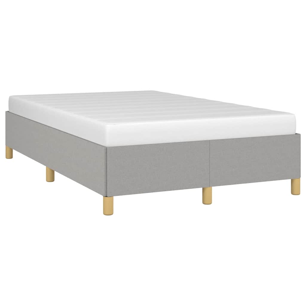 Giroletto senza Materasso Grigio Chiaro 120x190 cm in Tessuto