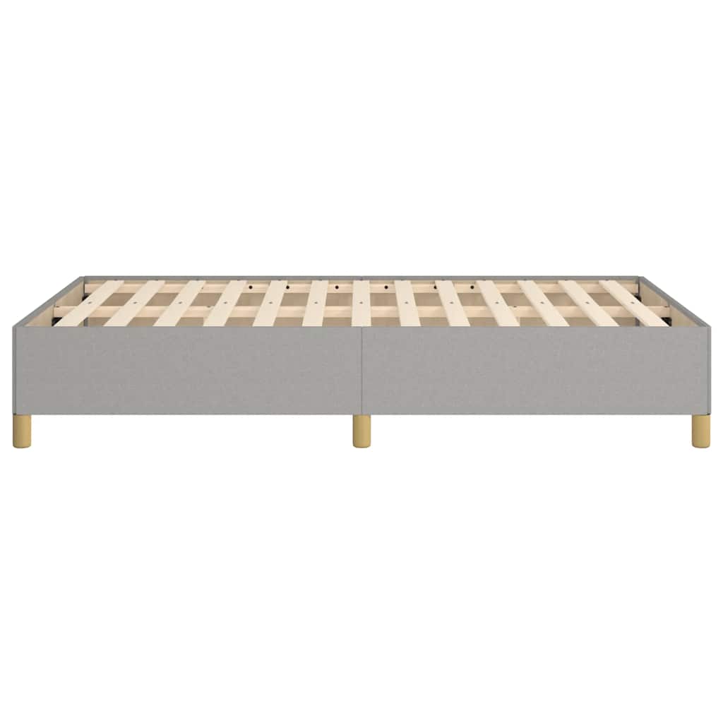 Giroletto senza Materasso Grigio Chiaro 120x190 cm in Tessuto