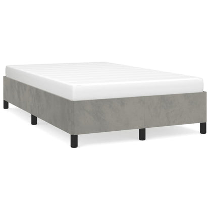 Giroletto senza Materasso Grigio Chiaro 120x190 cm Velluto