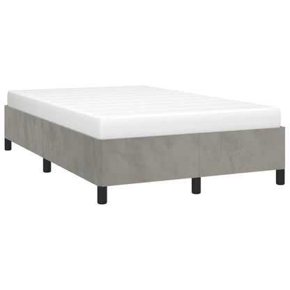 Giroletto senza Materasso Grigio Chiaro 120x190 cm Velluto