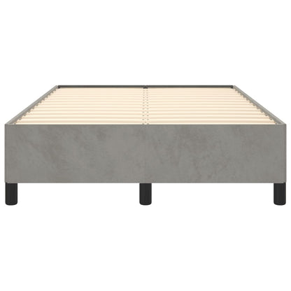 Giroletto senza Materasso Grigio Chiaro 120x190 cm Velluto - homemem39