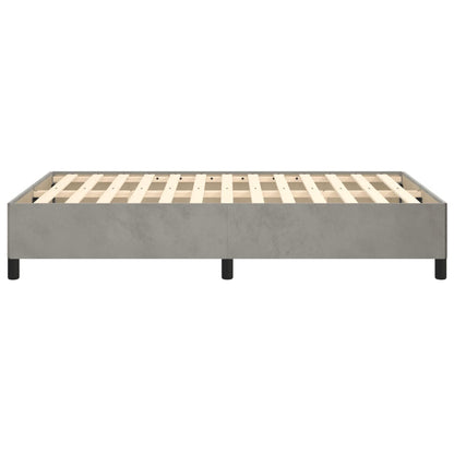 Giroletto senza Materasso Grigio Chiaro 120x190 cm Velluto