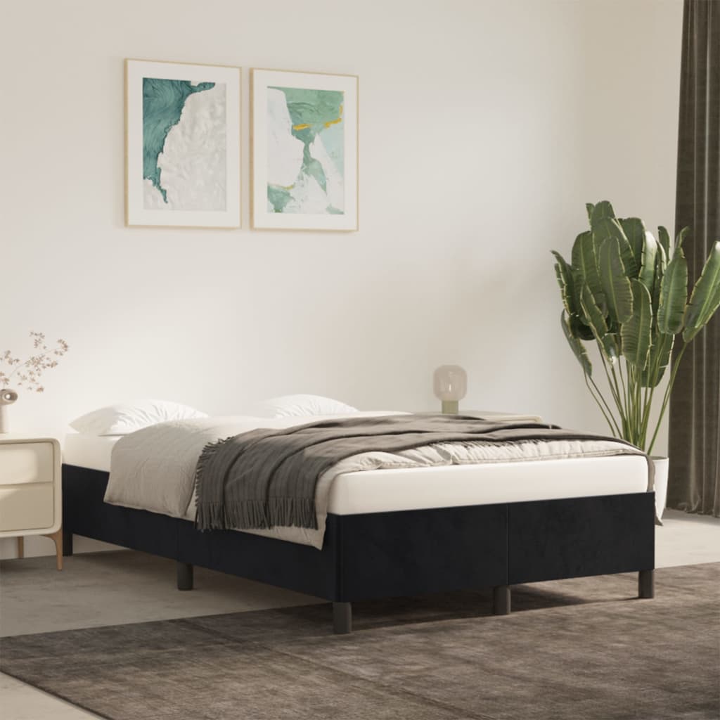Giroletto senza Materasso Grigio Scuro 120x190 cm Velluto