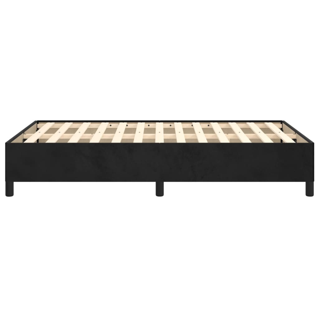 Giroletto senza Materasso Nero 120x190 cm Velluto