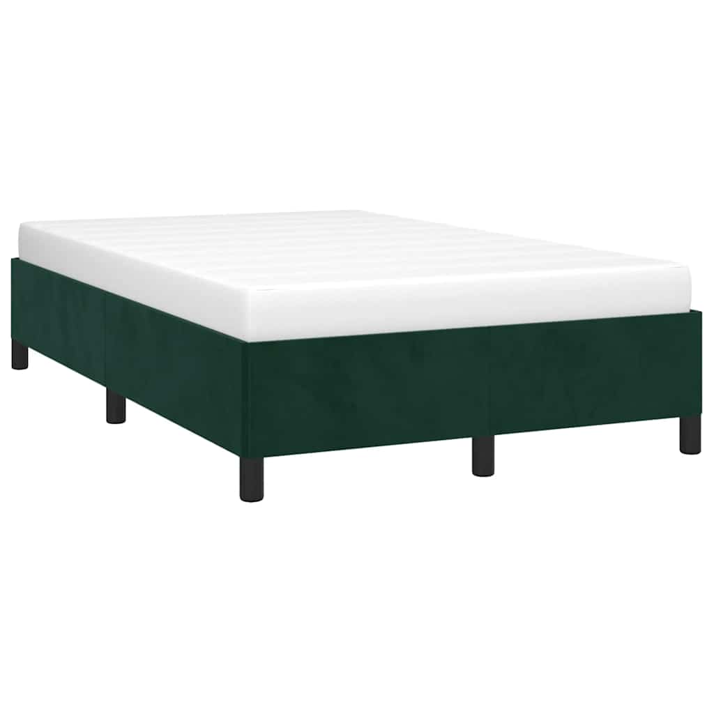 Giroletto senza Materasso Verde Scuro 120x190 cm Velluto