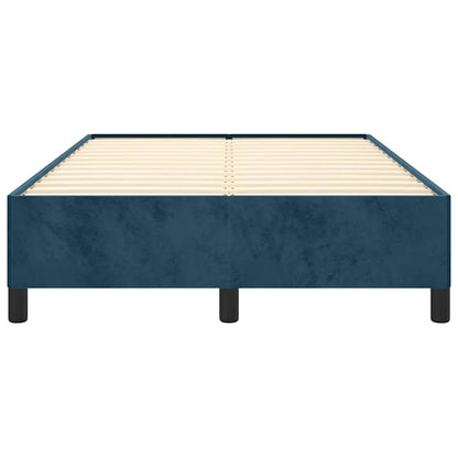 Giroletto senza Materasso Blu Scuro 120x190 cm Velluto | homemem39