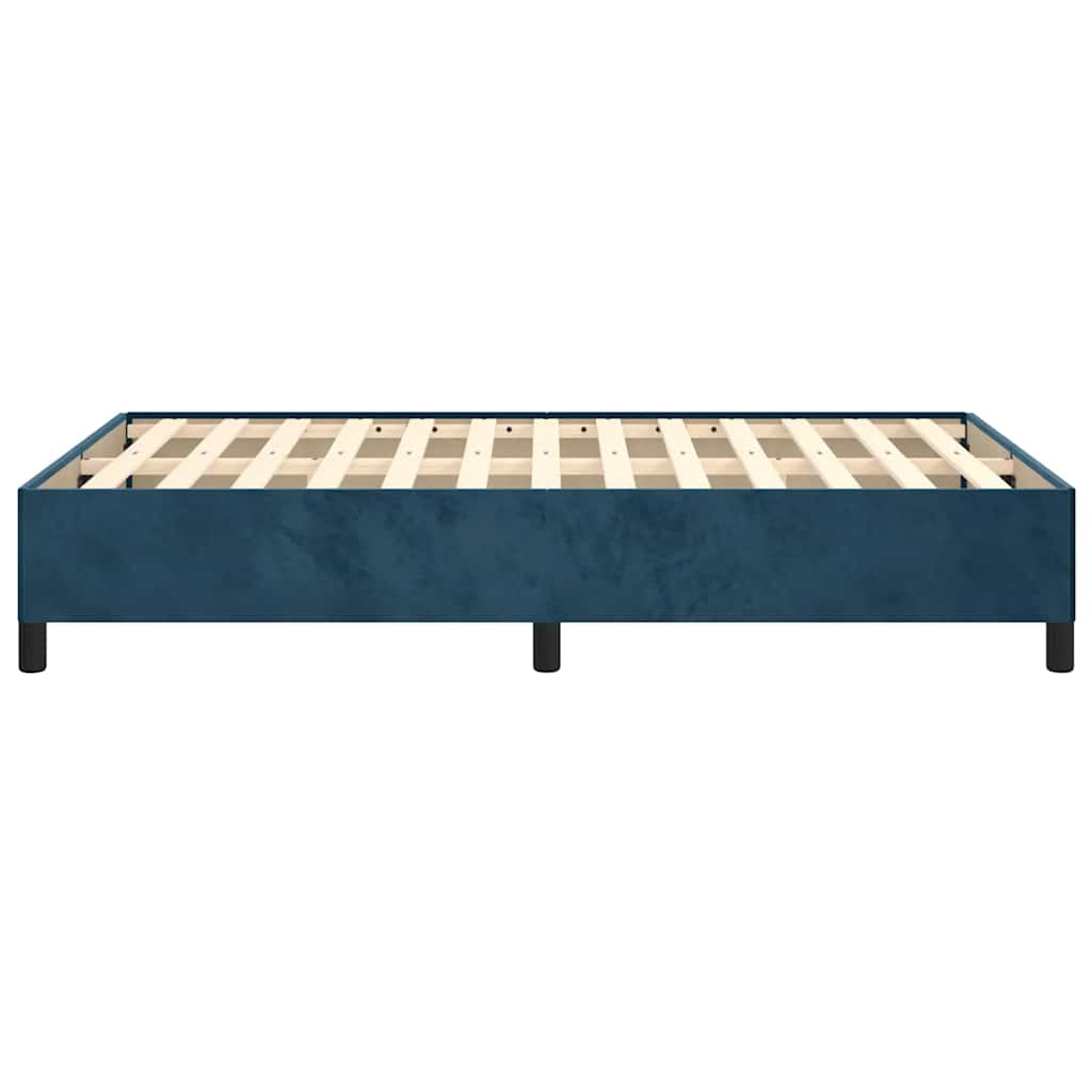 Giroletto senza Materasso Blu Scuro 120x190 cm Velluto | homemem39