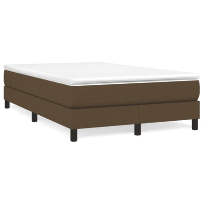 Giroletto a Molle con Materasso Marrone Scuro 120x190cm Tessuto | homemem39
