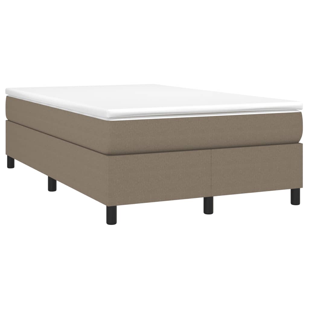 Giroletto a Molle con Materasso Tortora 120x190 cm in Tessuto | homemem39