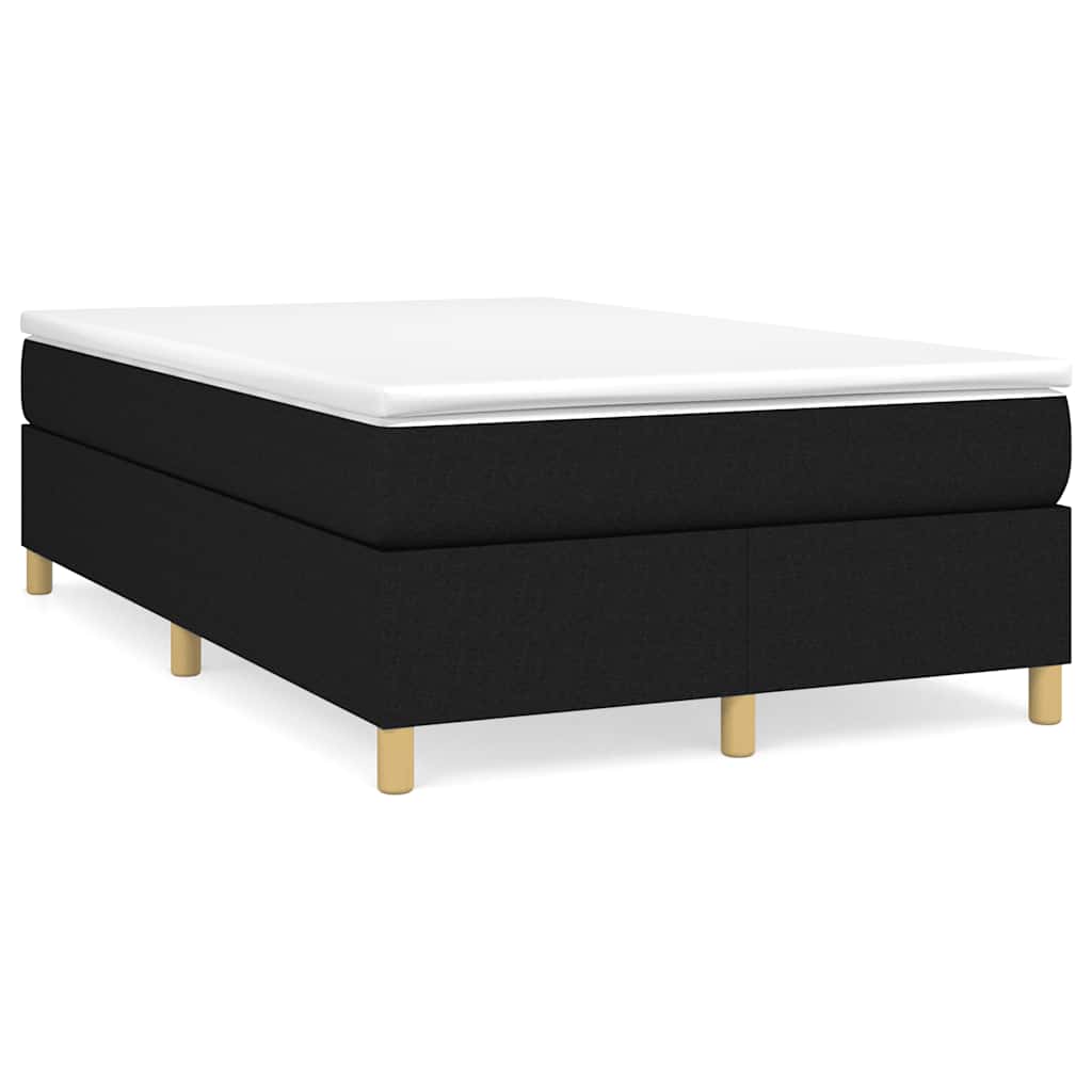 Giroletto a Molle con Materasso Nero 120x190 cm in Tessuto | homemem39