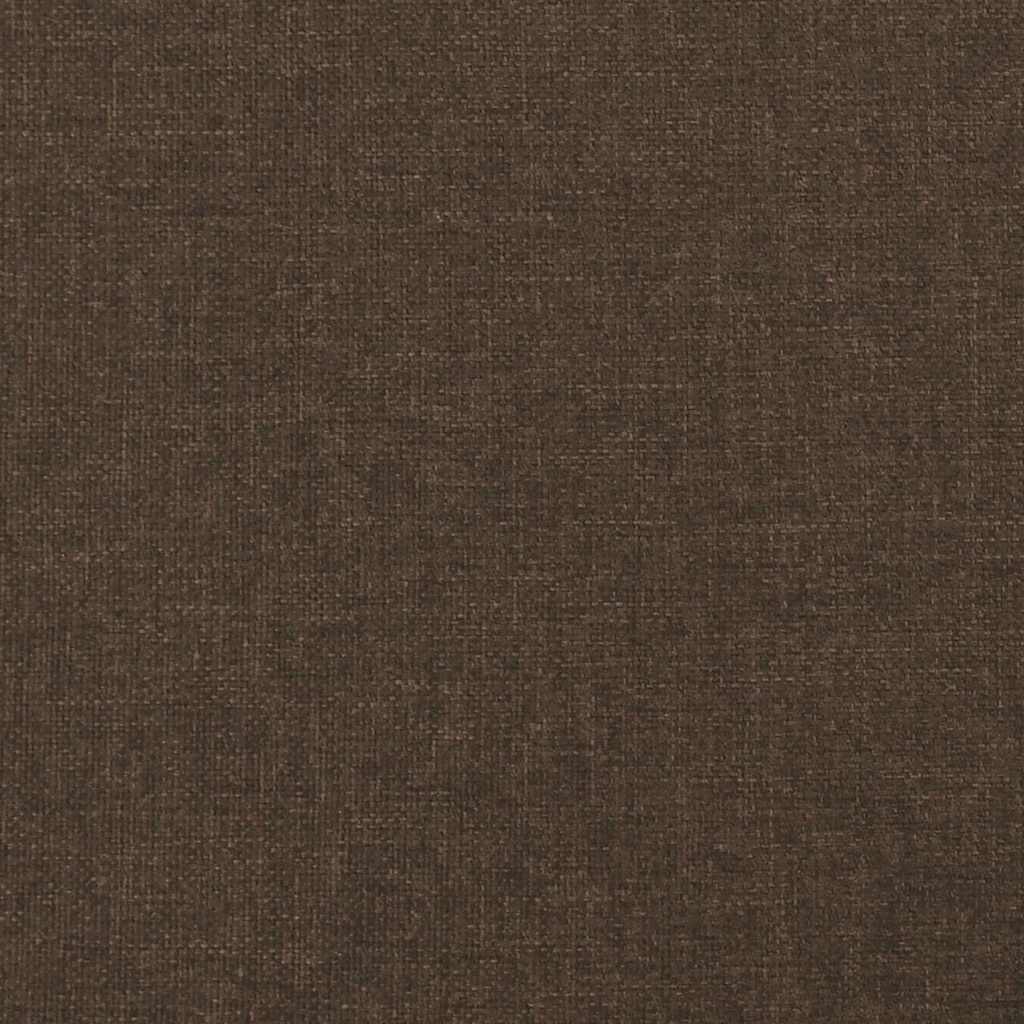 Giroletto a Molle con Materasso Marrone Scuro 120x190cm Tessuto | homemem39