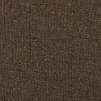 Giroletto a Molle con Materasso Marrone Scuro 120x190cm Tessuto | homemem39
