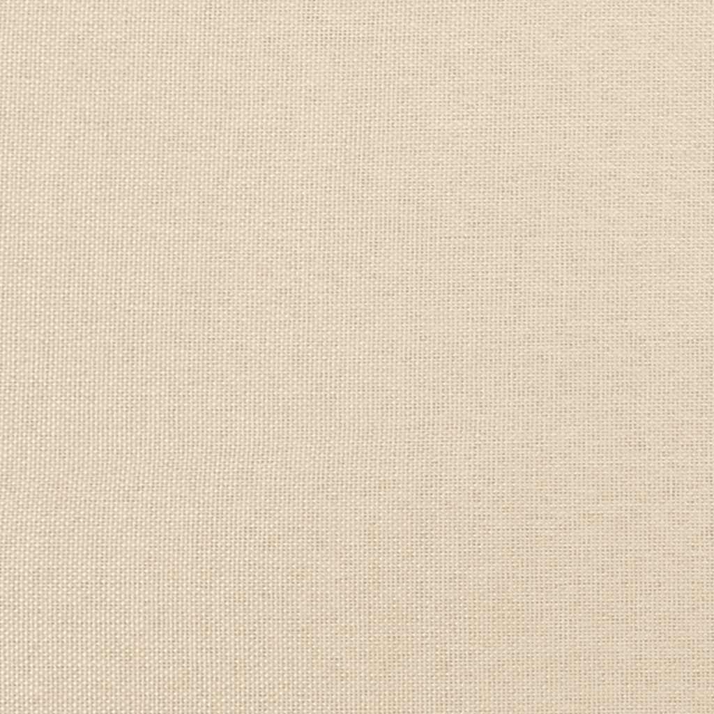 Giroletto a Molle con Materasso Crema 120x190 cm in Tessuto | homemem39