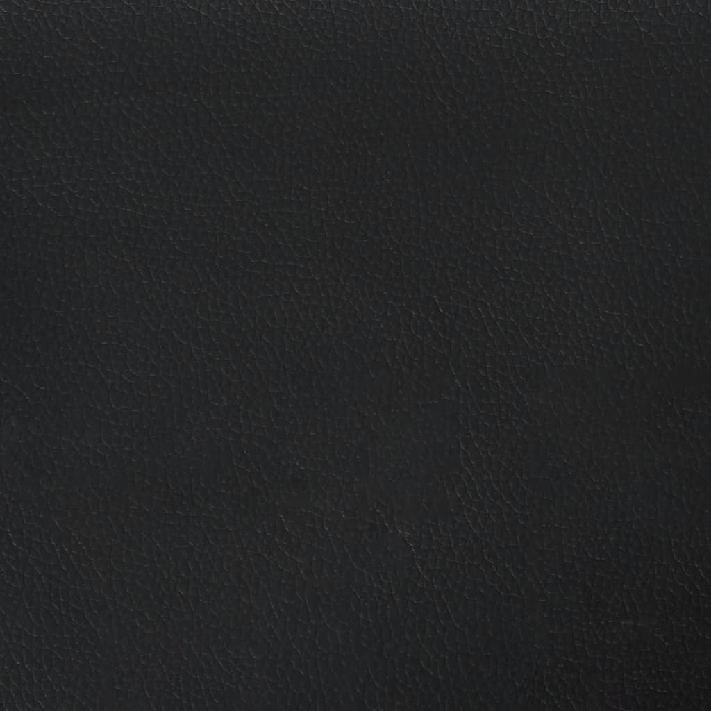 Giroletto a Molle con Materasso Nero 120x190 cm in Similpelle - homemem39