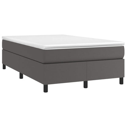 Giroletto a Molle con Materasso Grigio 120x190 cm in Similpelle | homemem39