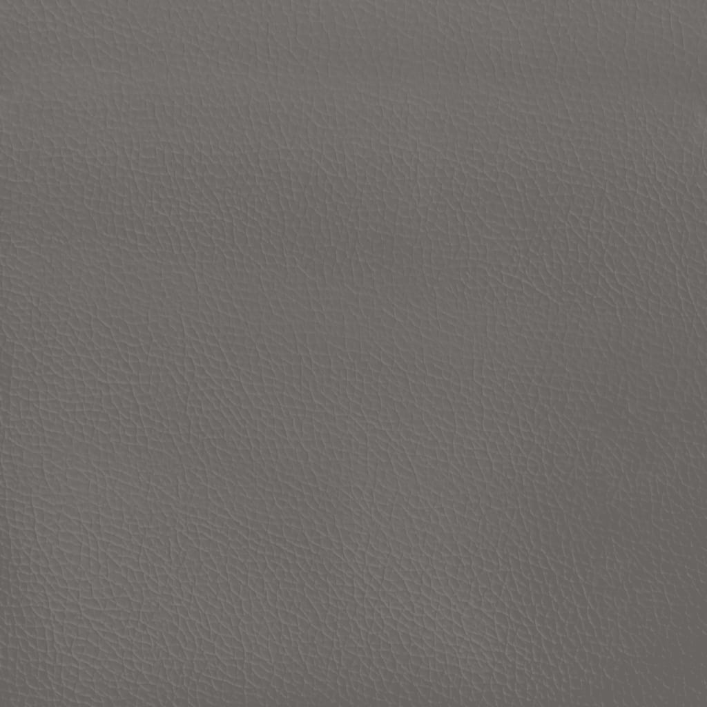 Giroletto a Molle con Materasso Grigio 120x190 cm in Similpelle | homemem39