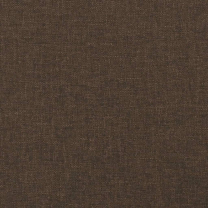 Giroletto a Molle con Materasso Marrone Scuro 120x190cm Tessuto