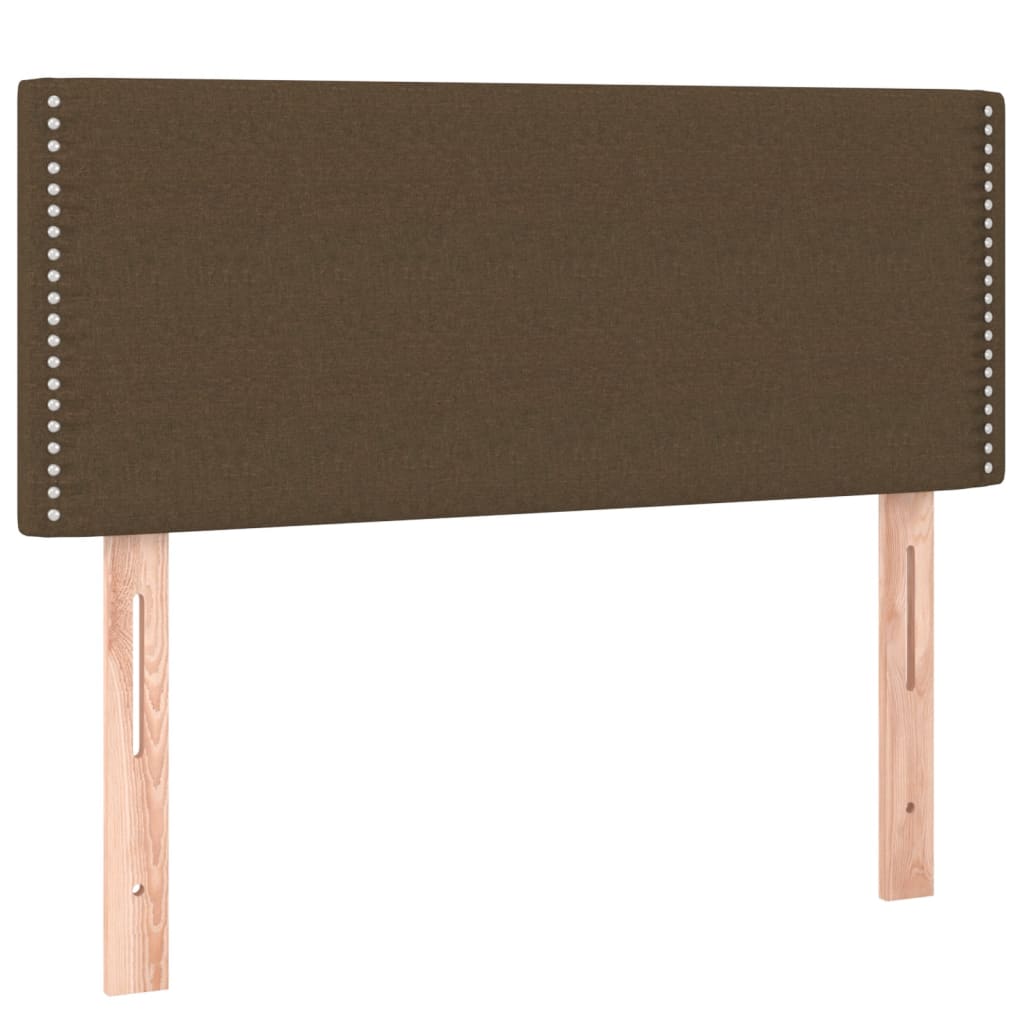 Giroletto a Molle con Materasso Marrone Scuro 120x190cm Tessuto | homemem39
