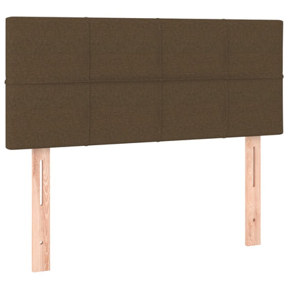 Giroletto a Molle con Materasso Marrone Scuro 120x190cm Tessuto | homemem39