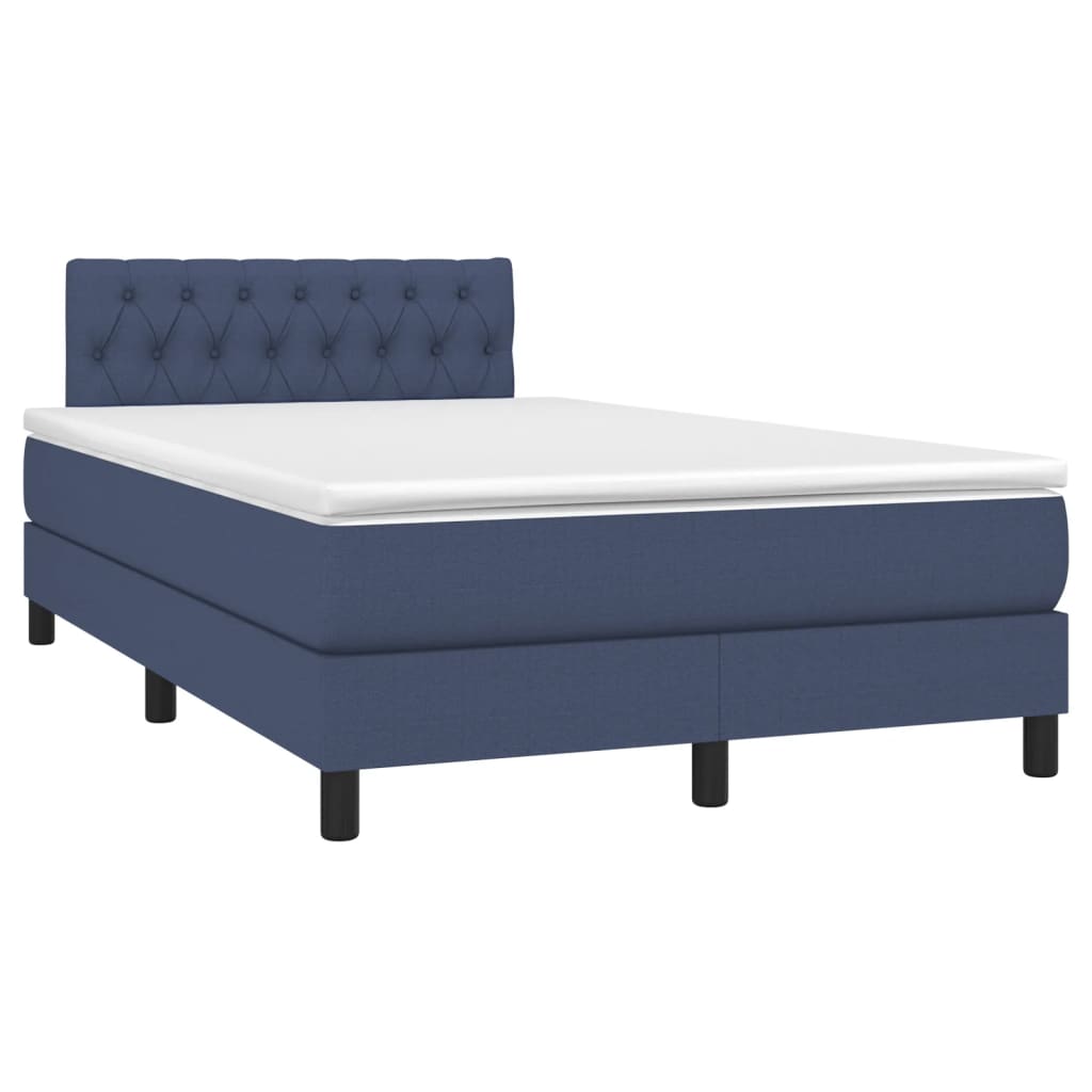 Giroletto a Molle con Materasso Blu 120x190 cm in Tessuto | homemem39