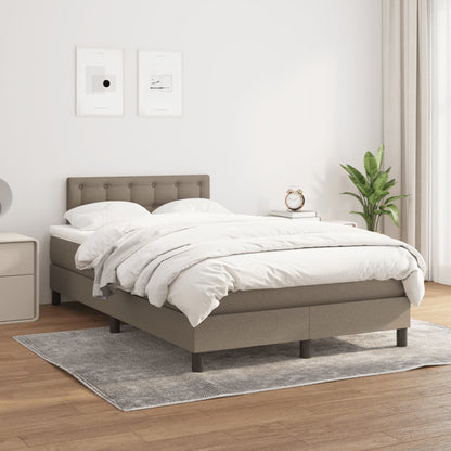 Giroletto a Molle con Materasso Tortora 120x190 cm in Tessuto | homemem39