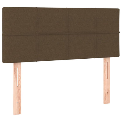 Giroletto a Molle con Materasso Marrone Scuro 120x190cm Tessuto | homemem39