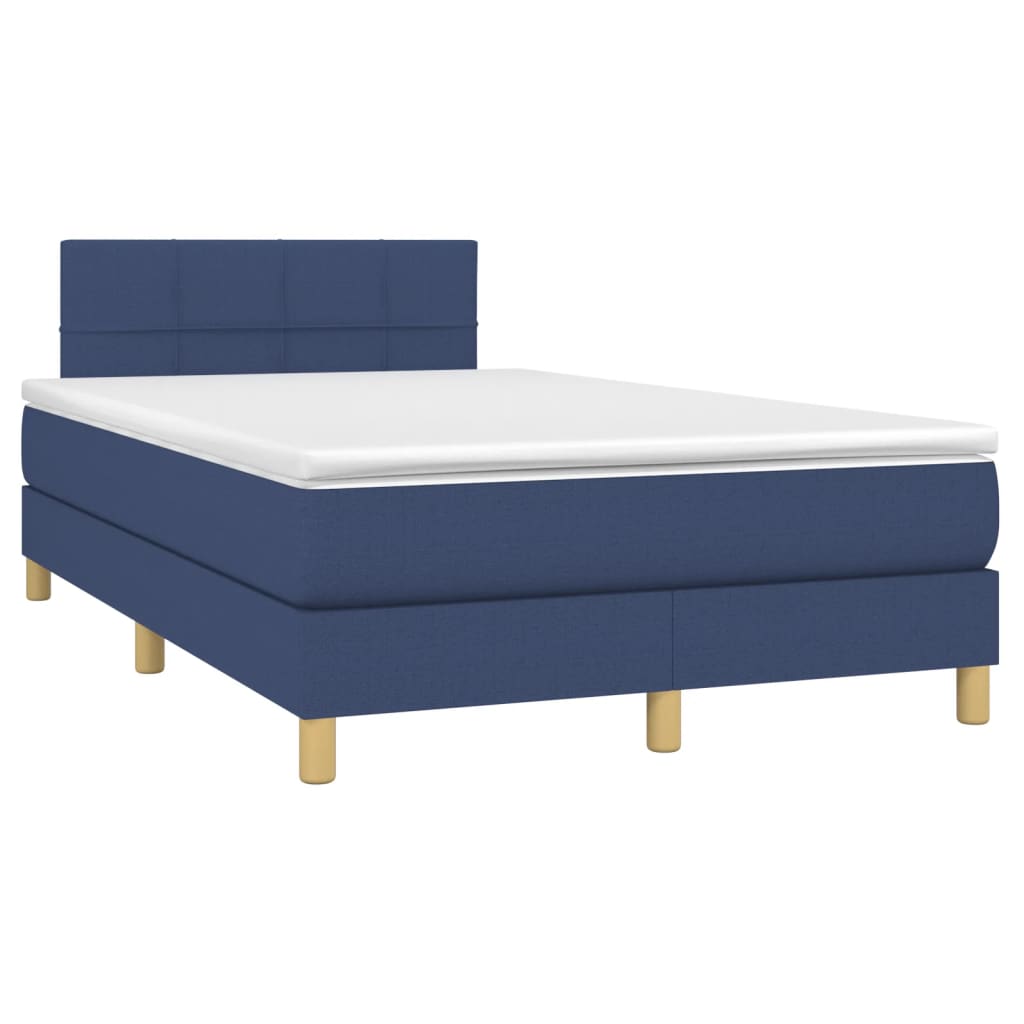 Giroletto a Molle con Materasso Blu 120x190 cm in Tessuto | homemem39