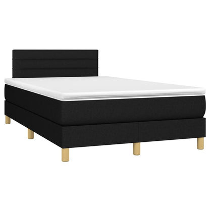 Giroletto a Molle con Materasso Nero 120x190 cm in Tessuto | homemem39