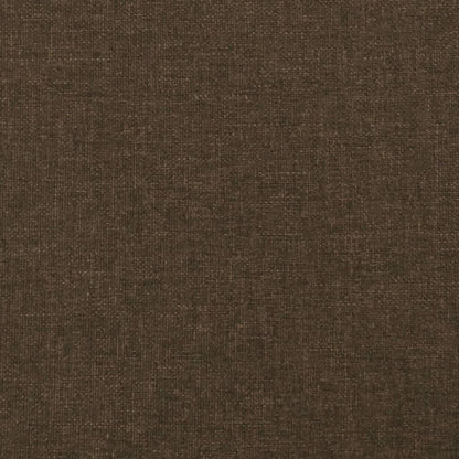 Giroletto a Molle con Materasso Marrone Scuro 120x190cm Tessuto | homemem39