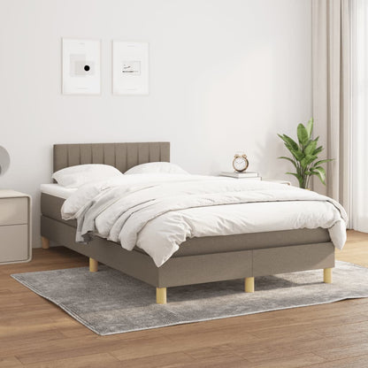 Giroletto a Molle con Materasso Tortora 120x190 cm in Tessuto | homemem39