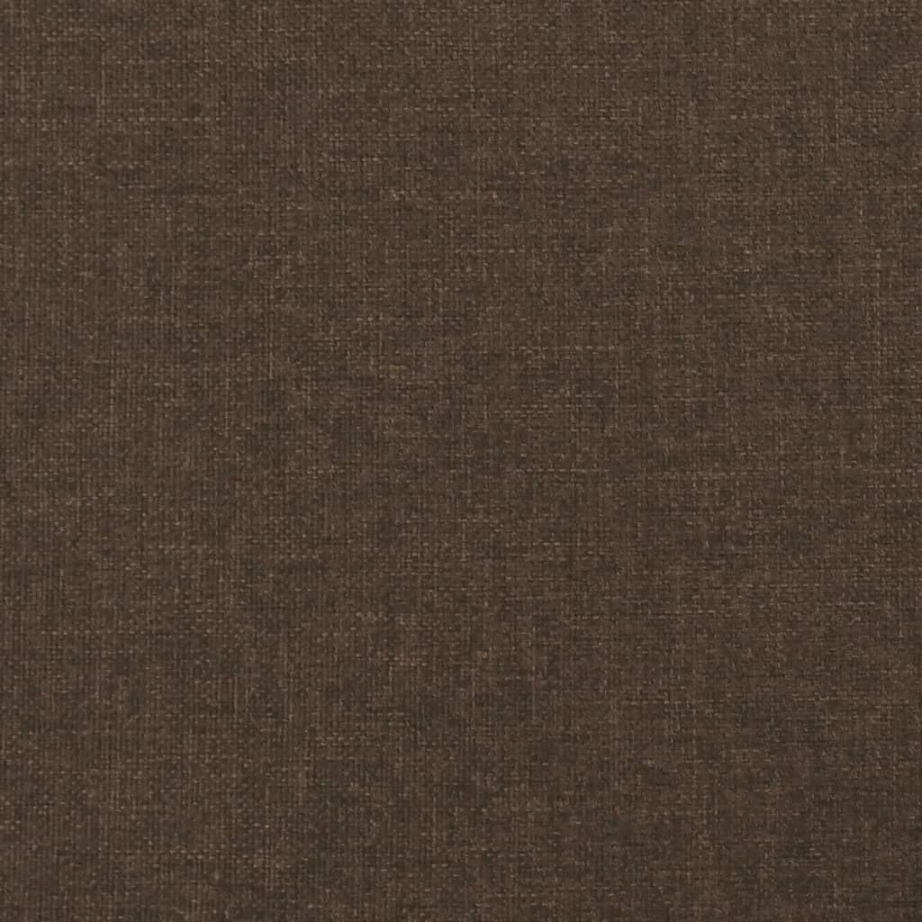 Giroletto a Molle con Materasso Marrone Scuro 120x190cm Tessuto | homemem39