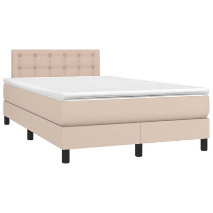 Giroletto a Molle con Materasso Cappuccino 120x190cm Similpelle | homemem39
