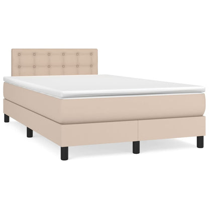 Giroletto a Molle con Materasso Cappuccino 120x190cm Similpelle | homemem39