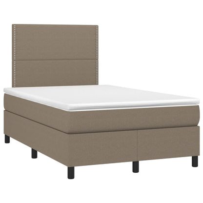 Giroletto a Molle con Materasso Tortora 120x190 cm in Tessuto | homemem39